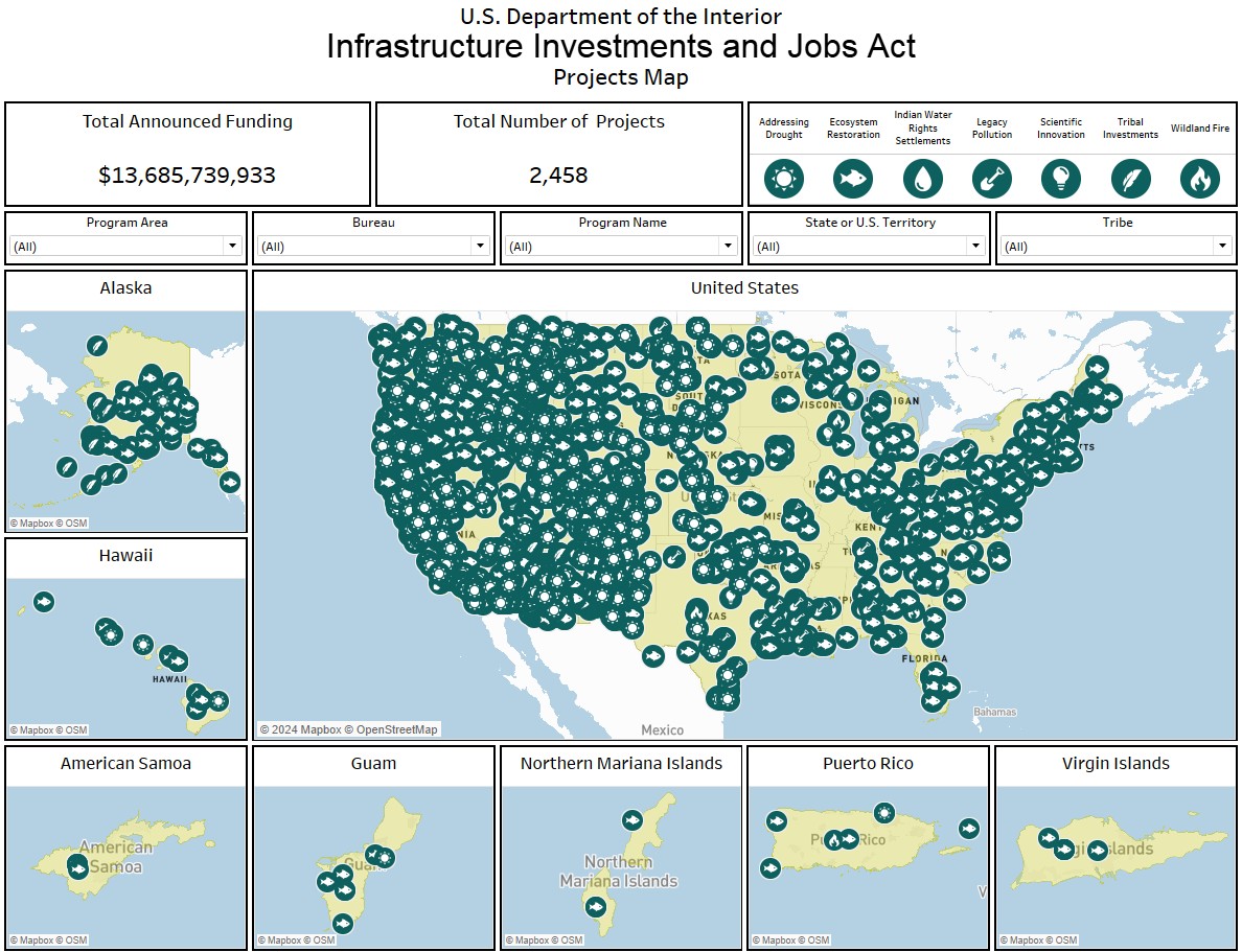 Infrastructure Investments and Jobs Act Map