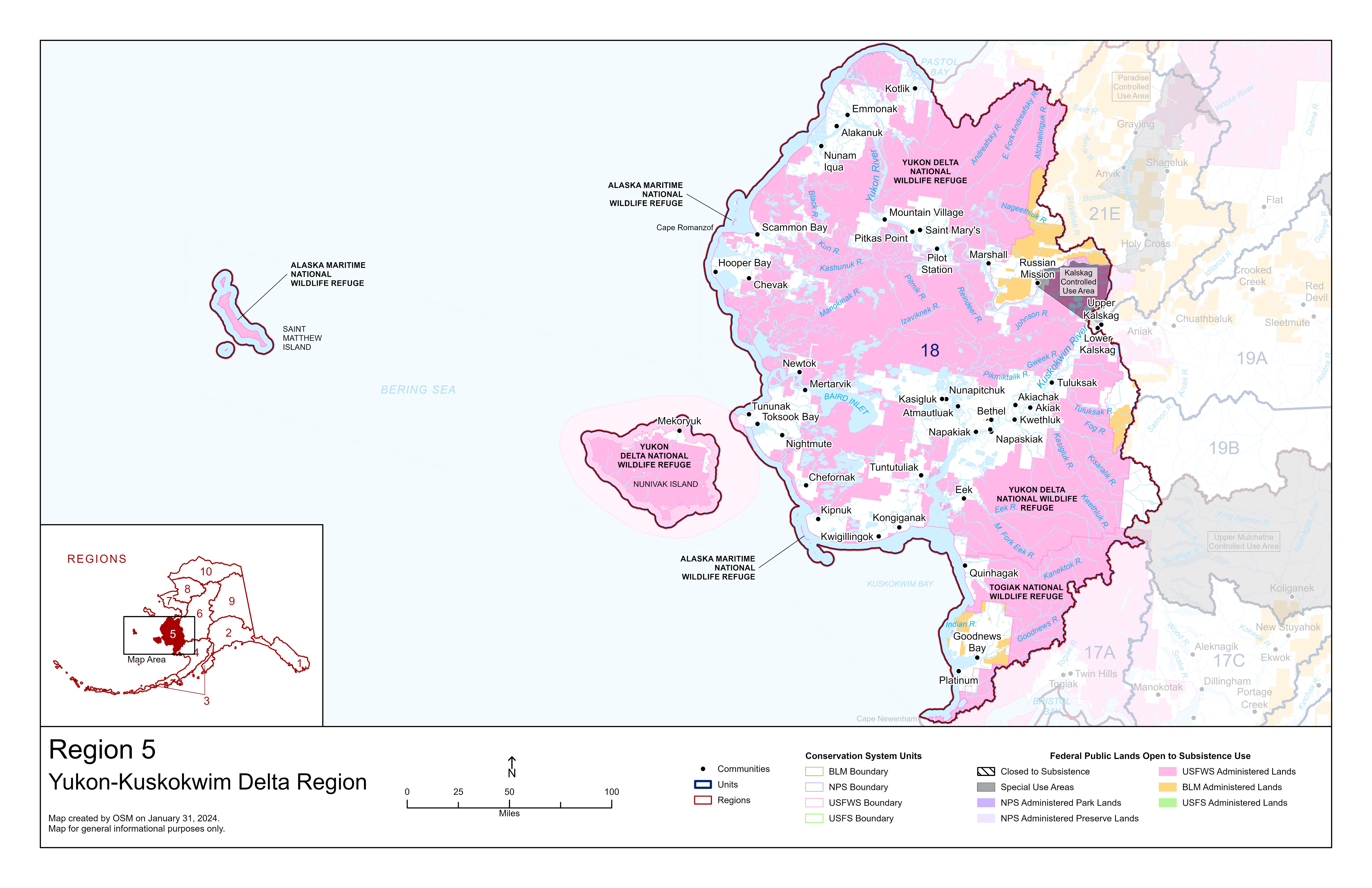 YKDRAC Regional Map