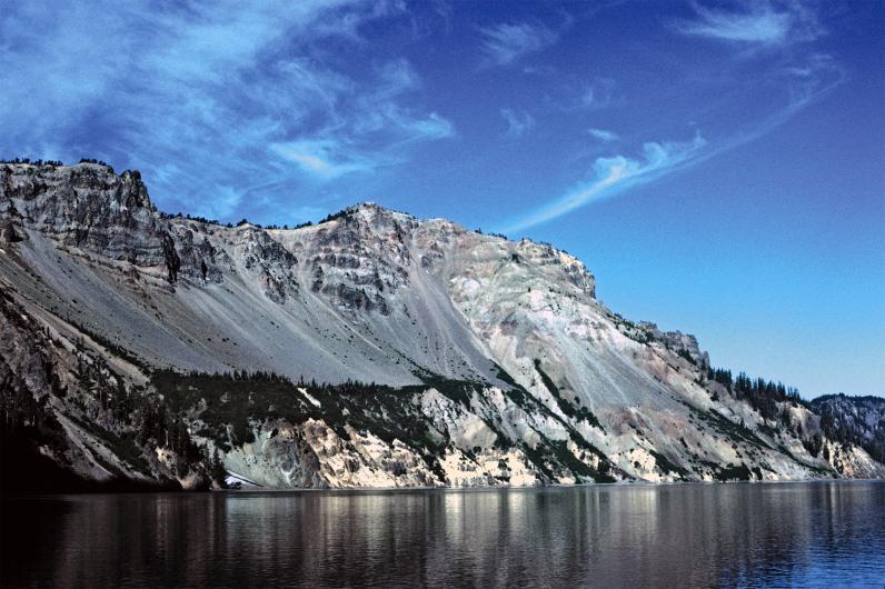 Rock formations at Crater Lake.