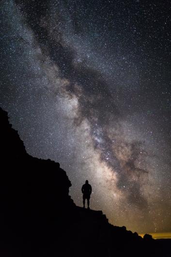 Milky way at Craters of the Moon National Monument and Preserve in Idaho.