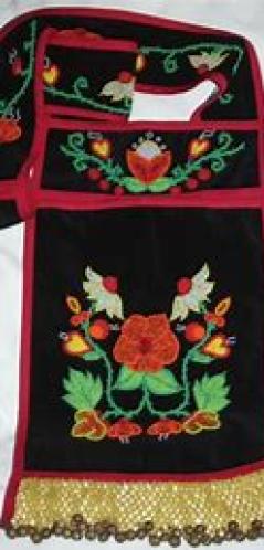 Image of beaded or embroidered clothing.