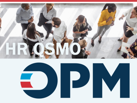 OPM logo and photo of a group of people