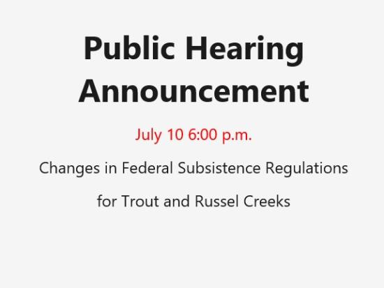 public hearing announcement