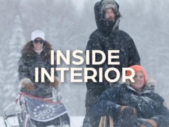 People on a dog sled