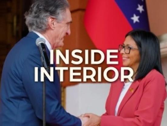 Secretary Burgum with the Venezuelan president