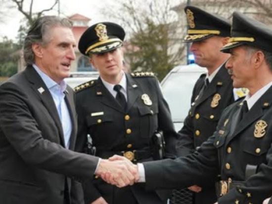 Secretary Burgum Shaking Hands