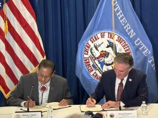 Southern Ute TERA signing