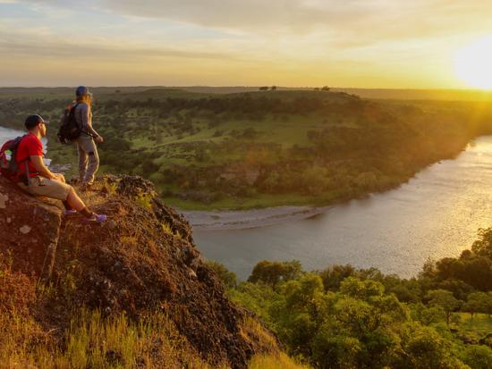 Hikers at Sacramento Recreational River, California