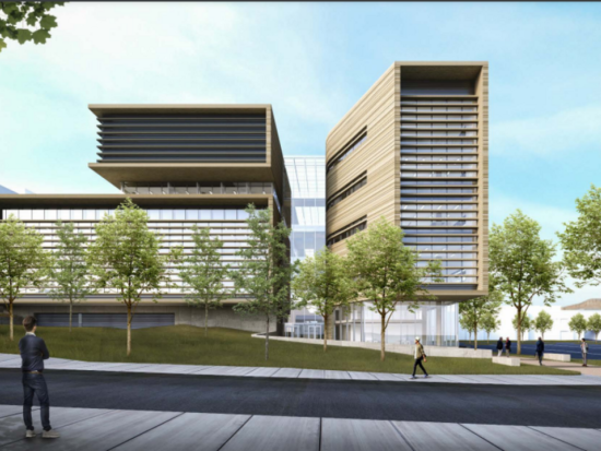 Rendering of a research facility.