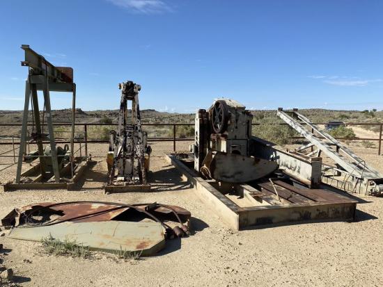A view of an orphaned oil and gas well
