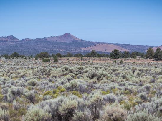 View of Lava Mountain and Twin Buttes in the Squaw Ridge Lava Bed Wilderness Study Area.