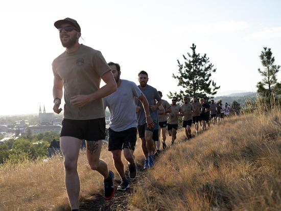 The Devils Canyon Veterans Crew on a training run. Photo by Matt Irving, BLM.