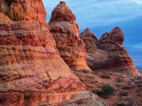 The colorful swirls of cross-bedded sandstone at Vermilion Cliffs National Monument in Arizona.