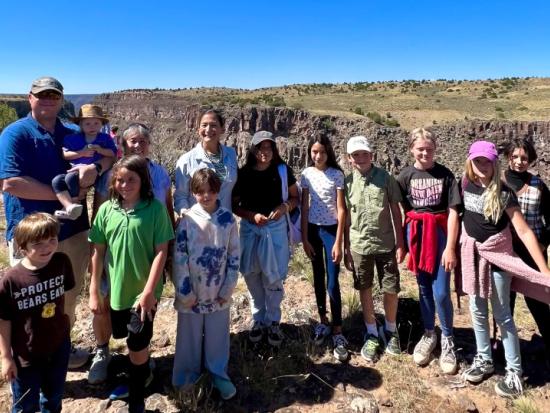 Group photo with Secretary Haaland at Rio Grande del Norte National Monument on Public Lands Day 
