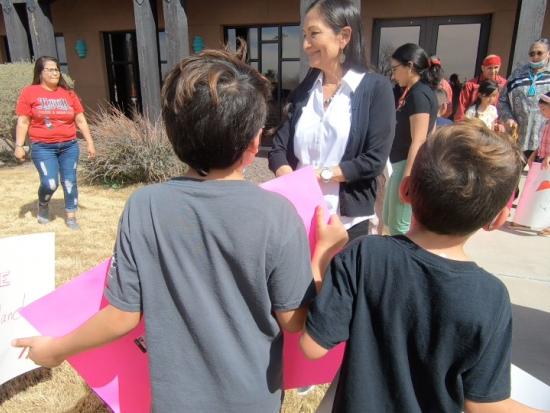 Secretary Haaland visits Texas Pueblo